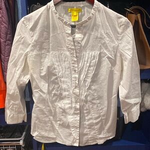 Catherine malandrino white blouse